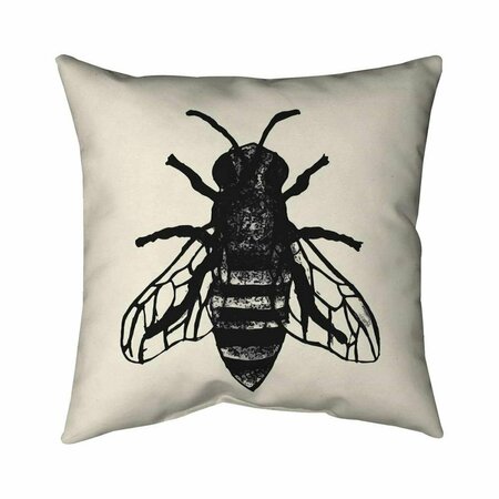 BEGIN HOME DECOR 26 x 26 in. Bee-Double Sided Print Indoor Pillow 5541-2626-AN475